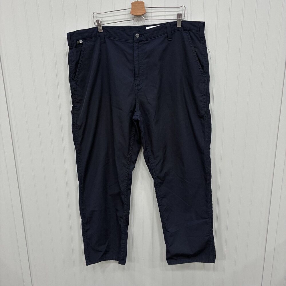 Carhartt FR Cat 2 Men's W42 x L30 Navy Blue Flame Resistant Carpenter Pants